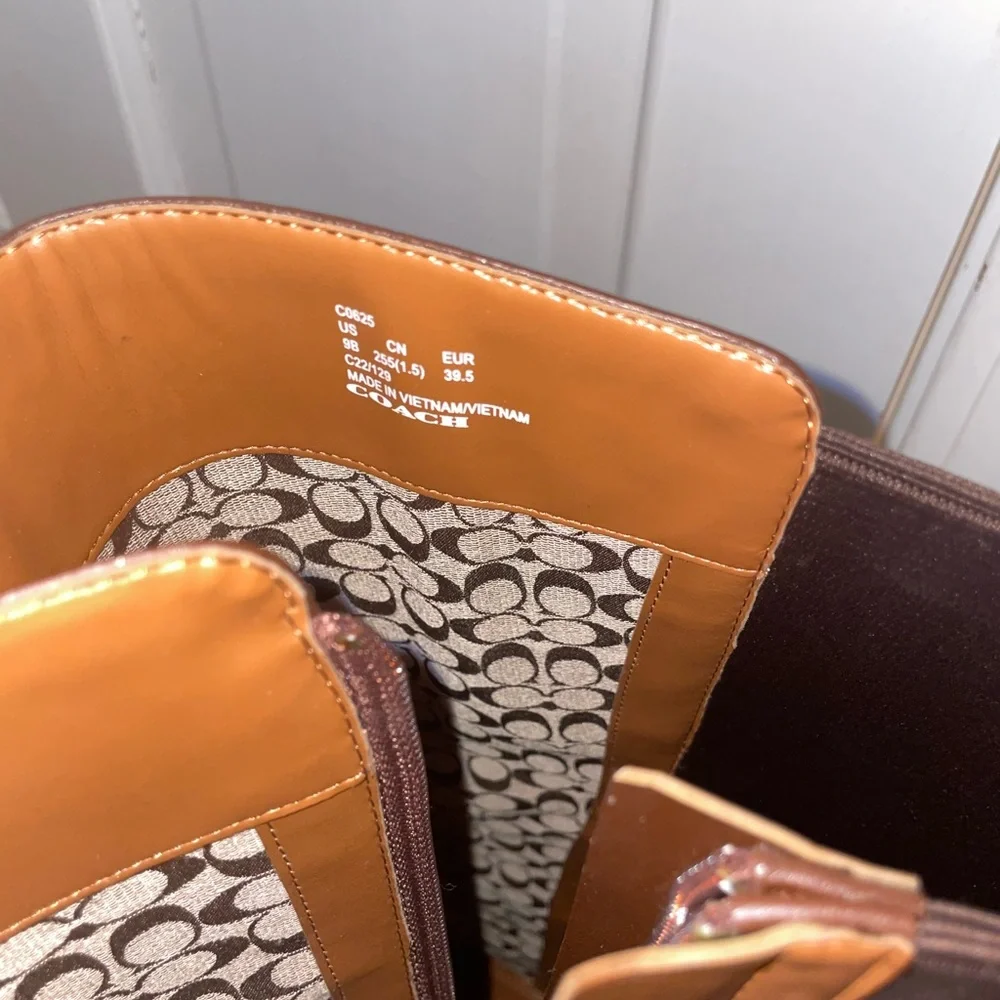 Brown Coach Riding Boots - Picture 2 of 3